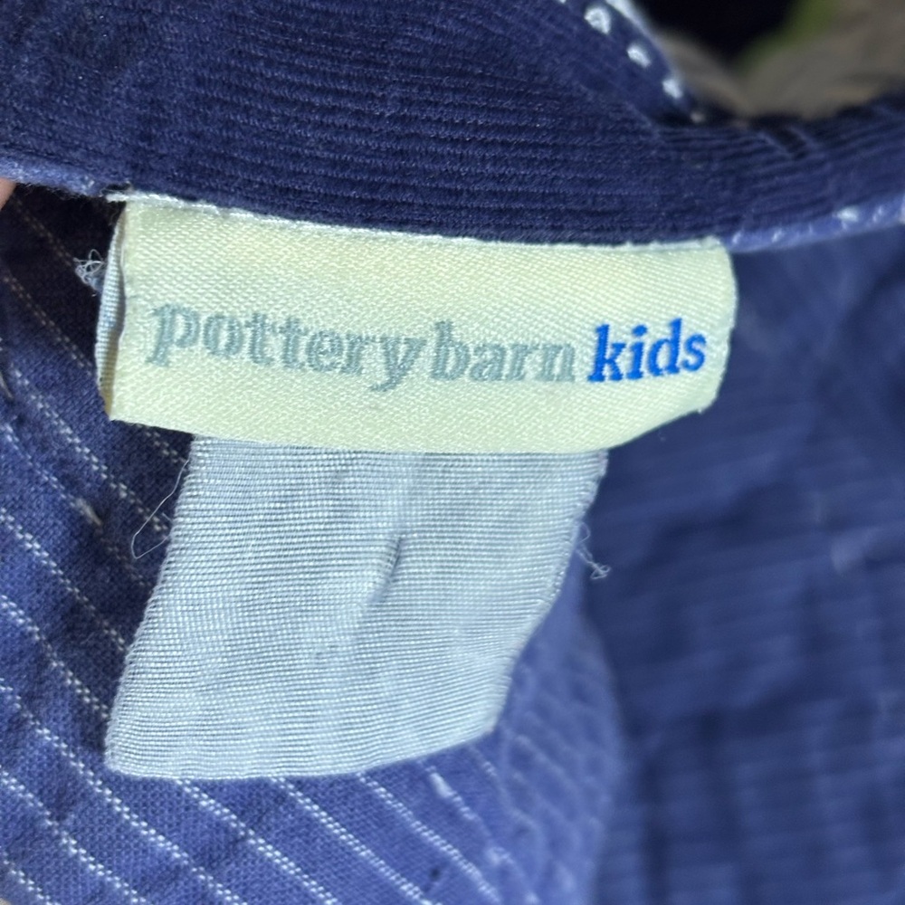 Pottery Barn Kids Blue Train & Car Quilted Baby/Child Blanket - Picture 7 of 8